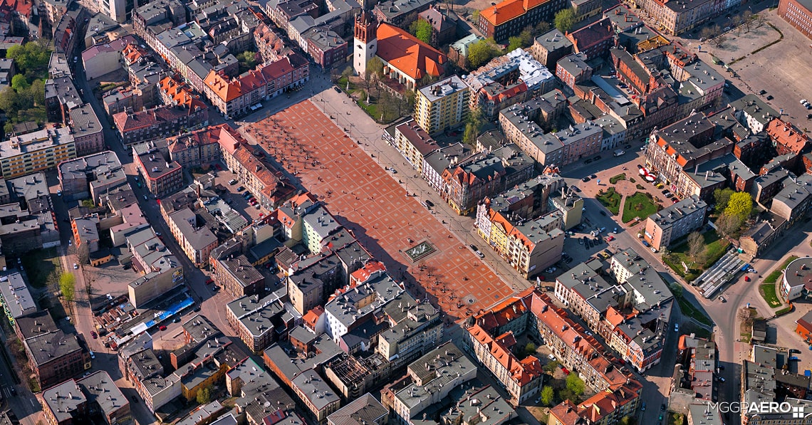 zdjęcie ukośne bytomia